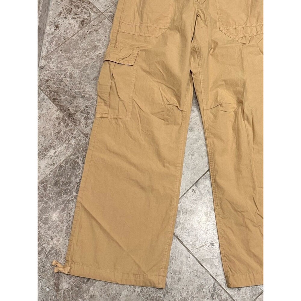 Aerie Avenue Cargo Pant Baggy NEW Khaki Medium Skater Pant Jogger 100% Cotton - Picture 5 of 10